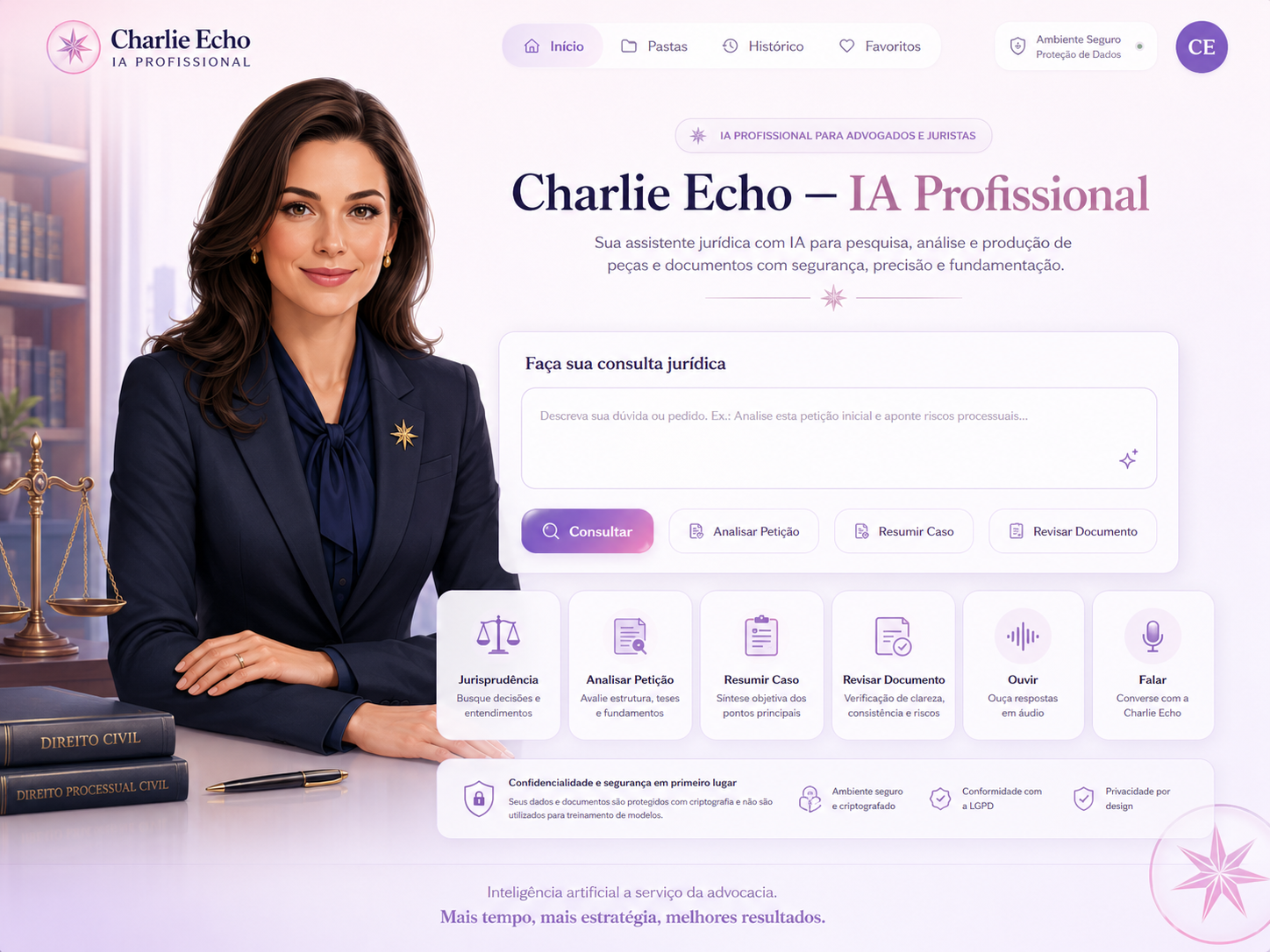 Charlie Echo adulta em fase profissional